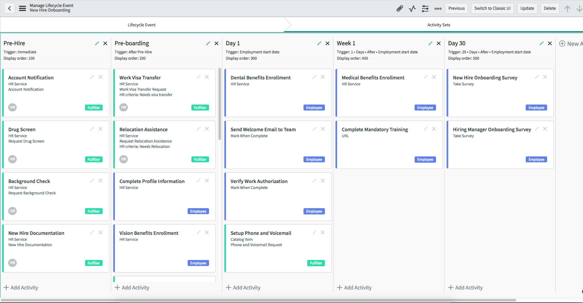 servicenow hr auto assignment