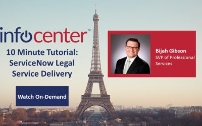 10 Minute Tutorial: ServiceNow Legal Service Delivery